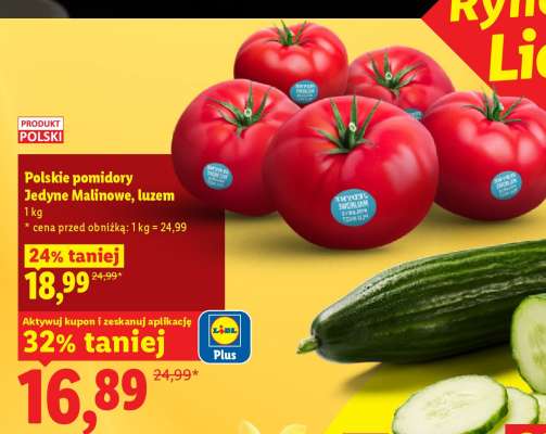 Polskie pomidory Jedyne Malinowe, luzem