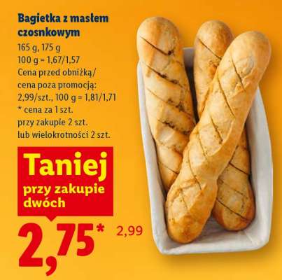 Bagietka z masłem czosnkowym