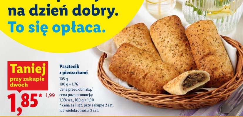 Pasztecik z pieczarkami