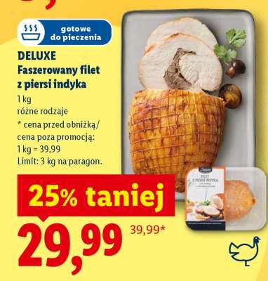 DELUXE Faszerowany filet z piersi indyka