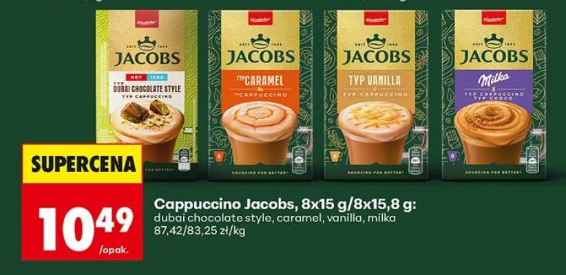 Cappuccino Jacobs, 8x15 g/8x15,8 g