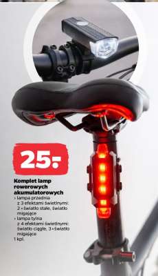 Komplet lamp rowerowych akumulatorowych