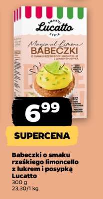 Babeczki o smaku rześkiego limoncello z lukrem i posypką Lucatto