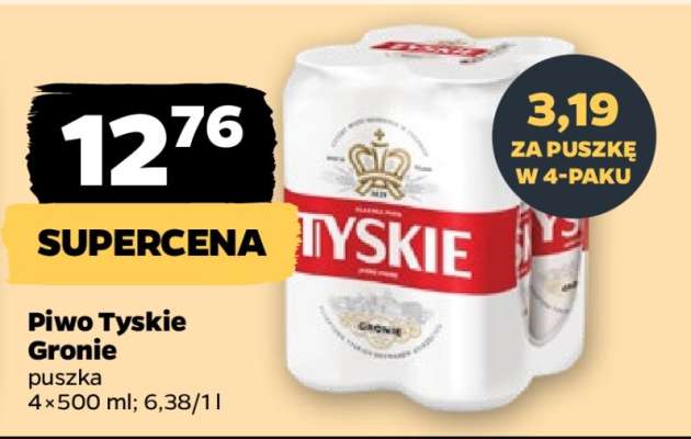 Piwo TYSKIE GRONIE
