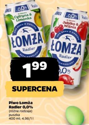 Piwo Łomża Radler 0,0%