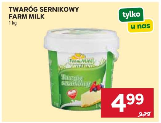 TWARÓG SERNIKOWY FARM MILK