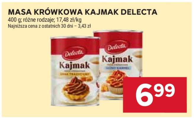 Masa krówkowa kajmak Delecta