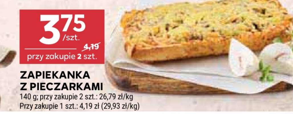 Zapiekanka z pieczarkami