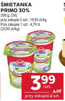 Śmietanka Primo 30%