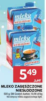 Mleko zagęszczone niesłodzone