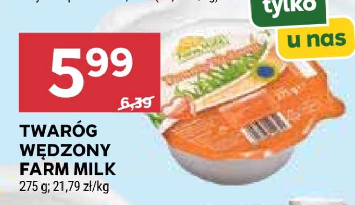 TWARÓG WĘDZONY FARM MILK