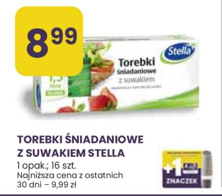 Torebki śniadaniowe z suwakiem Stella