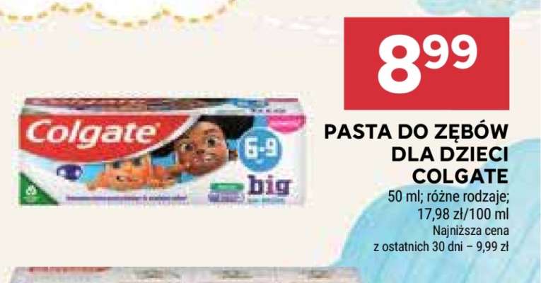 Pasta do zębów dla dzieci Colgate