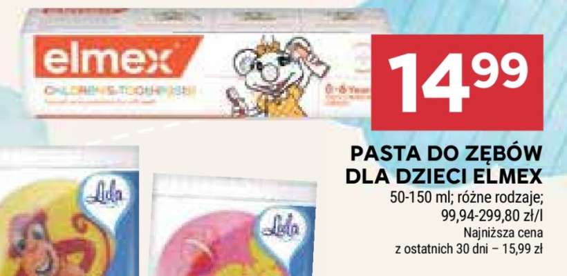 Pasta do zębów dla dzieci Elmex