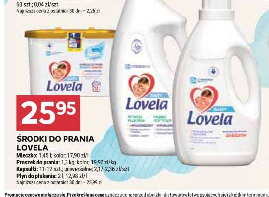 Środki do prania Lovela