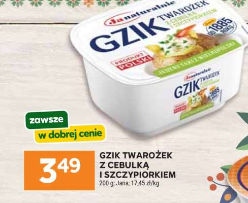 Gzik Twarożek z Cebulką i Szczypiorkiem