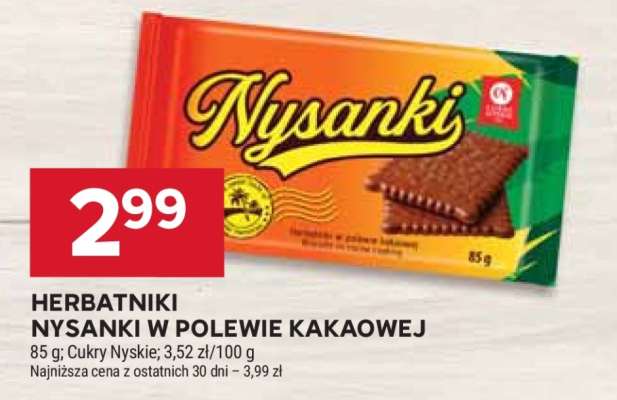 Herbatniki Nysanki w polewie kakaowej