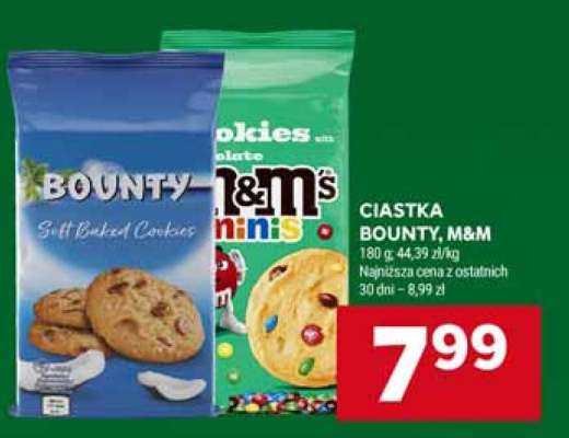 Ciastka Bounty, M&M