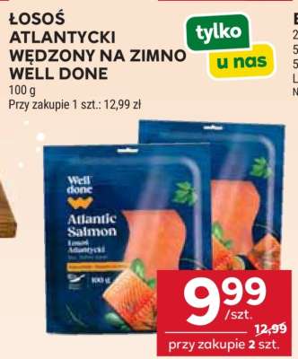 Łosoś atlantycki wędzony na zimno Well Done