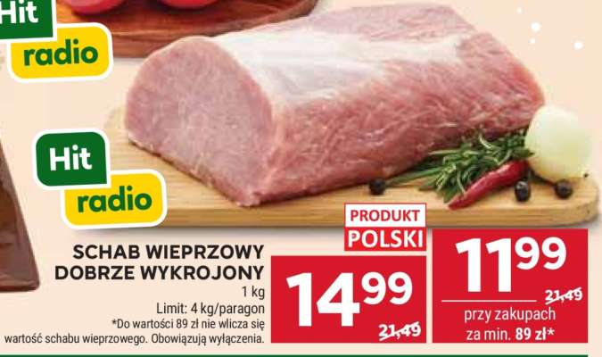 Schab wieprzowy dobrze wykrojony