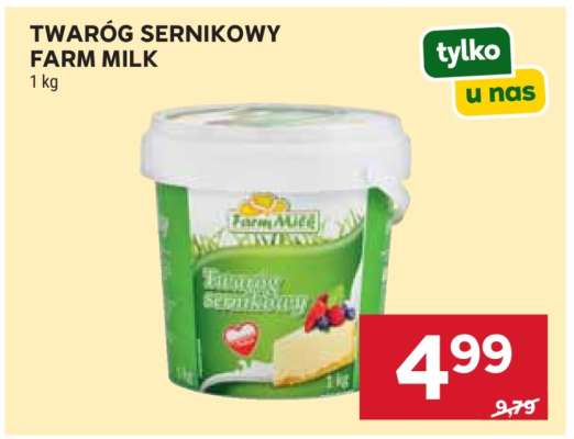 TWARÓG SERNIKOWY FARM MILK