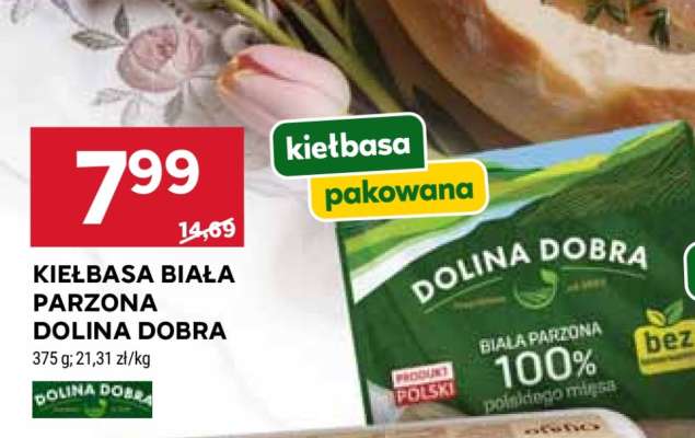 KIEŁBASA BIAŁA PARZONA DOLINA DOBRA