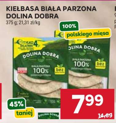 KIEŁBASA BIAŁA PARZONA DOLINA DOBRA