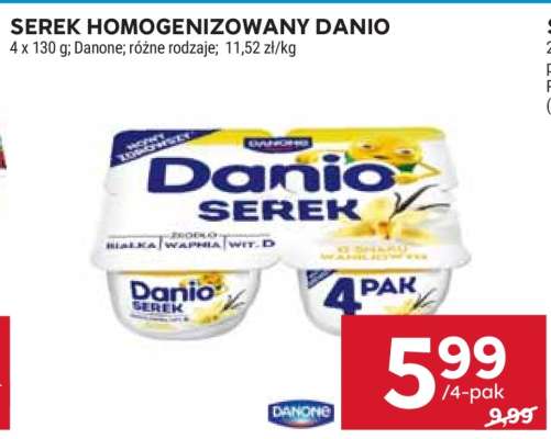 Serek homogenizowany DANIO