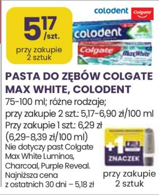 Pasta do zębów Colgate Max White, Colodent