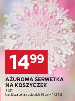 Ażurowa serwetka na koszyczek
