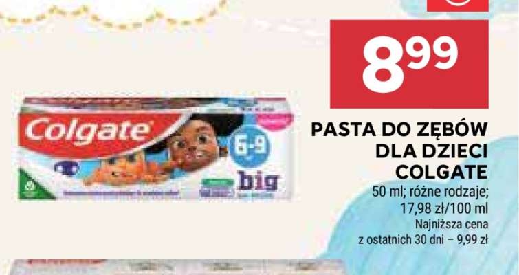 Pasta do zębów dla dzieci Colgate