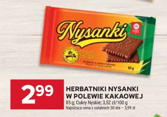 Herbatniki Nysanki w polewie kakaowej