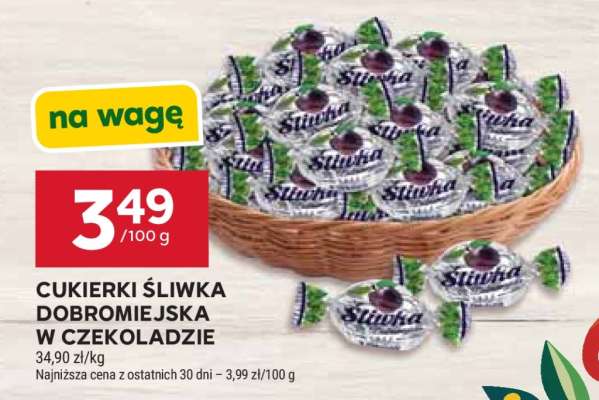Cukierki Śliwka Dobromiejska w czekoladzie