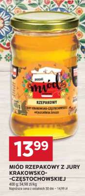 Miód rzepakowy z Jury Krakowsko-Częstochowskiej