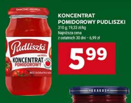 Koncentrat pomidorowy Pudliszki