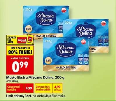 Masło Ekstra Mleczna Dolina 200 g