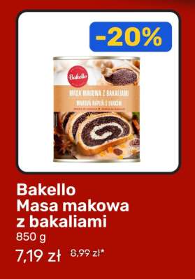 Bakello Masa makowa z bakaliami