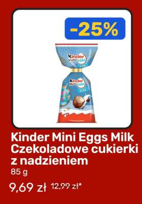 Kinder Mini Eggs Milk Czekoladowe cukierki z nadzieniem
