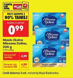 Masło Ekstra Mleczna Dolina 200 g