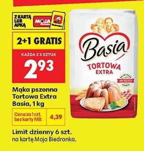 Mąka pszenna Tortowa Extra Basia, 1 kg