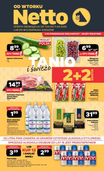 Gazetka Netto - 7.04.2026 - 11.04.2026.