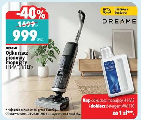 Odkurzacz pionowy mopujacy H14AE, 18 kPa