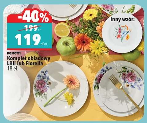 Komplet obiadowy Lilli lub Fiorella