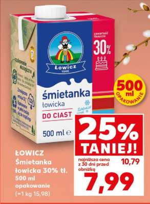 ŁOWICZ Śmietanka łowicka 30% tł. 500 ml opakowanie