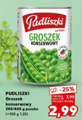PUDLISZKI Groszek konserwowy