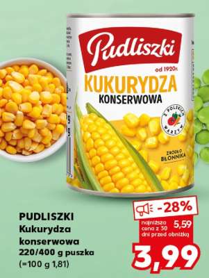PUDLISZKI Kukurydza konserwowa