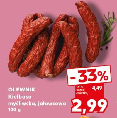 OLEWNIK Kiełbasa myśliwska, jałowcowa 100 g