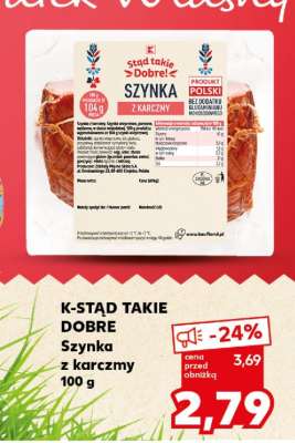 K-STĄD TAKIE DOBRE Szynka z karczmy 100 g