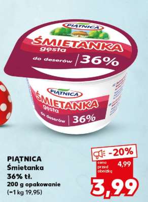 PIĄTNICA Śmietanka 36% tł.