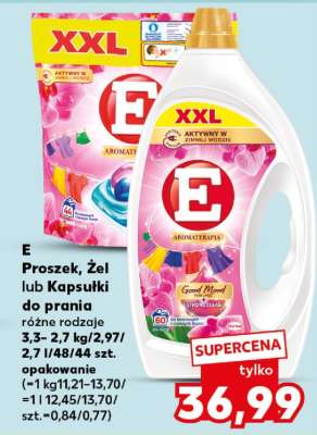 E Proszek, Żel lub Kapsułki do prania